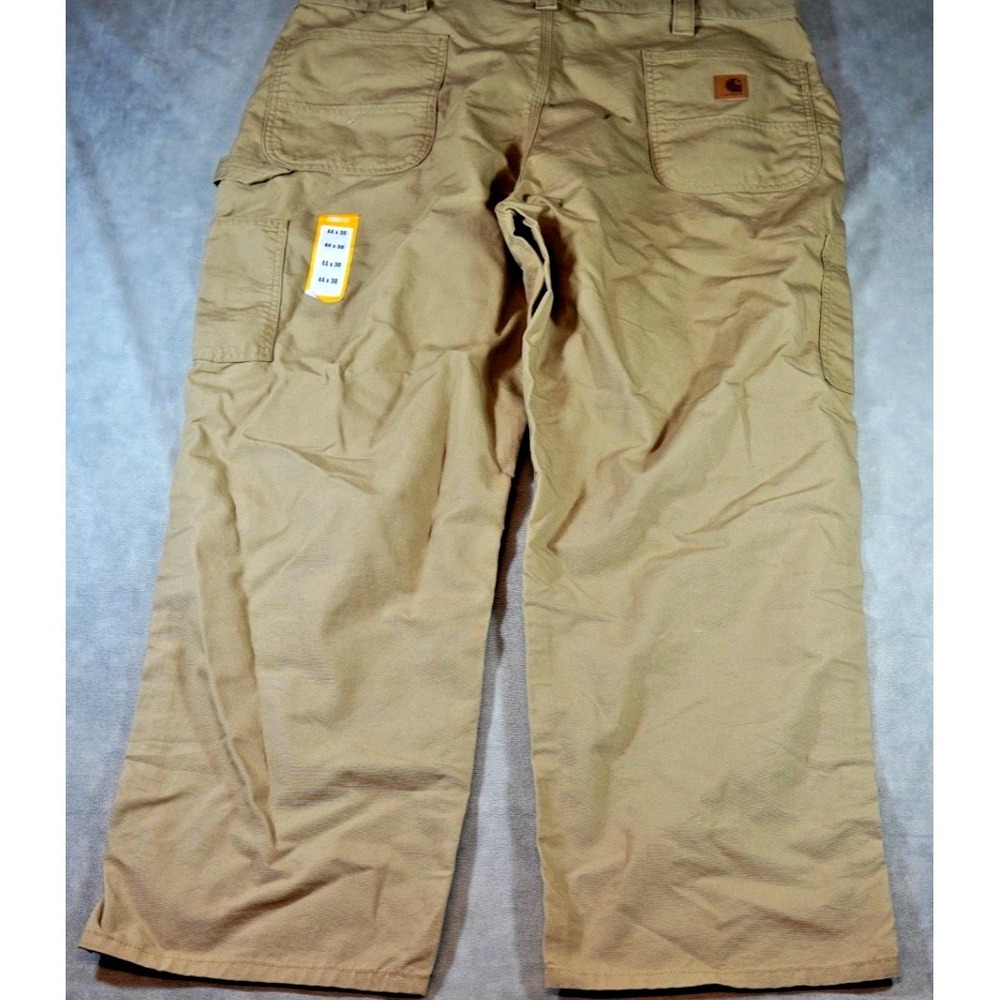 NEW Carhartt Carpenter Utility Work Pants Men 42x30 Loose Fit Canvas B151 DKH